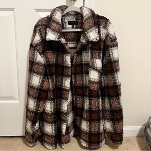 Plaid Sherpa Jacket